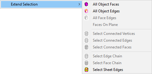 Extend Selection Submenu
