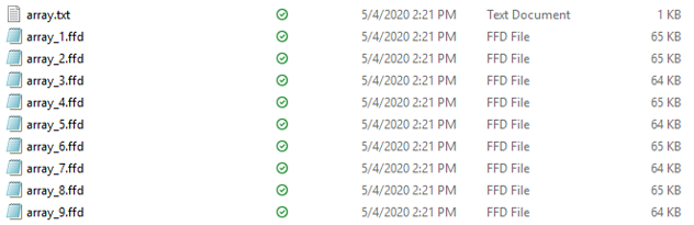 File Browser displaying files.