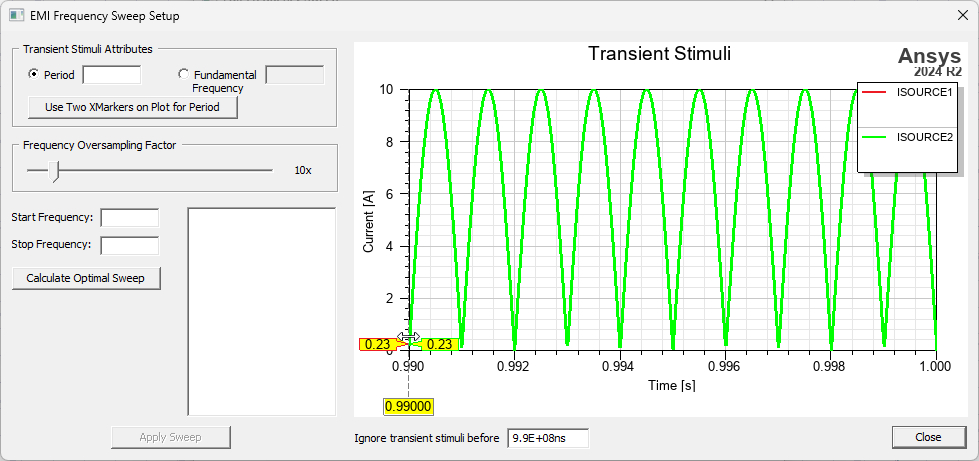 Cursor Hovering Over the X Marker