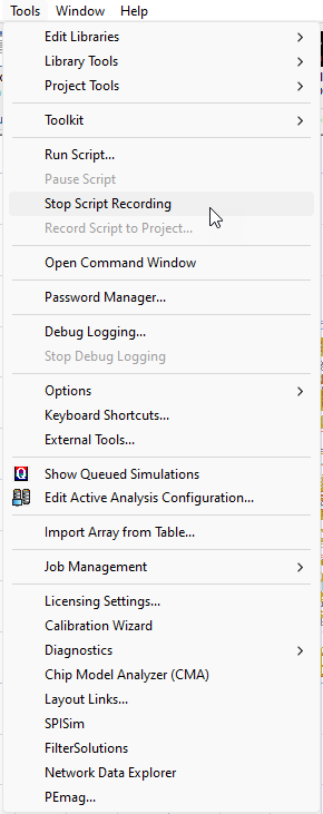 Stop Script Recording