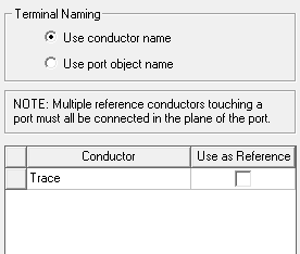 Terminal Naming set to Use conductor name. 
