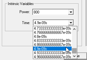 Intrinsic Variables groupbox.
