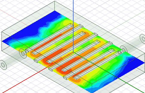 Mag_E fringe plot with high smoothing applied.