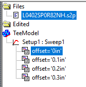 Network Data Selection Pane