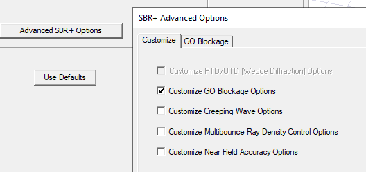Advanced SBR+ Options dialog. Enable tab.
