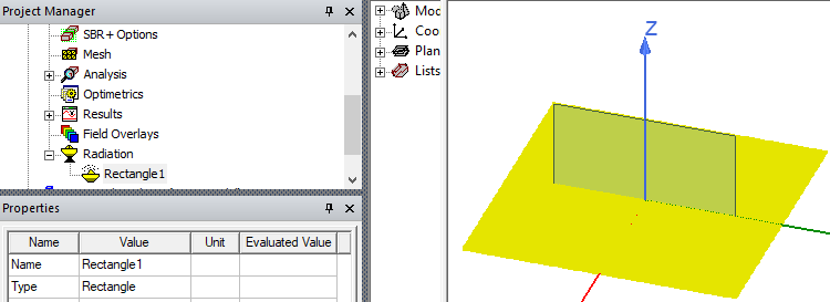 Model with radiation sample points displayed.