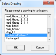 Select Drawing dialog.