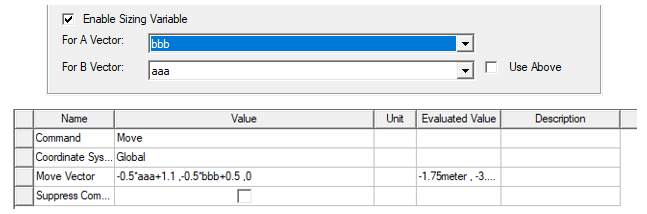 Sizing Variable for New 3D Component Array