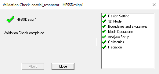 Validation Check Window