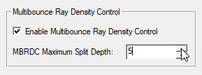 Multibounce Ray Density Control