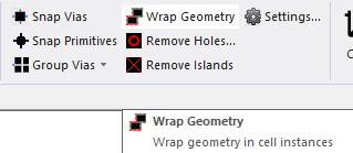 Wrap Geometry Button