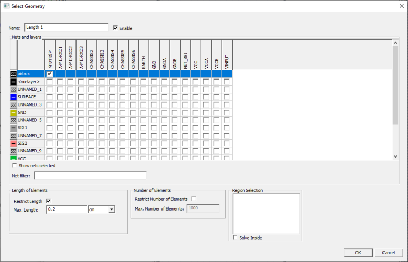 Select Length-Based Geometry