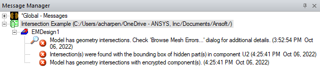 Message Manager Window