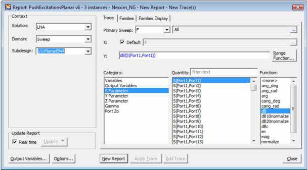 Report window with Category and Quantitiy group boxes.