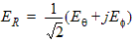 Radiated field equation, right component.