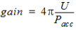 Gain equation.