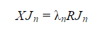 Generalized eigenvalue equation.