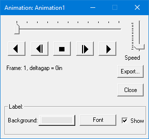 Animation Window/ Play Panel