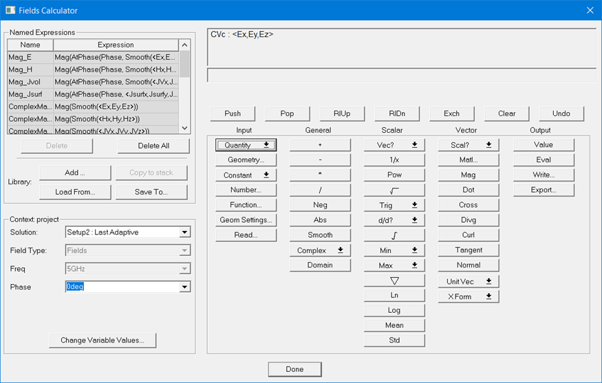 Fields Calculator window.