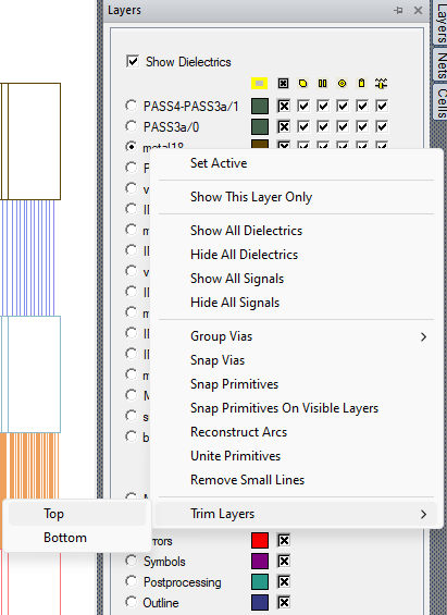 Trim Layers > Top/Bottom Trim Layers > Top/Bottom