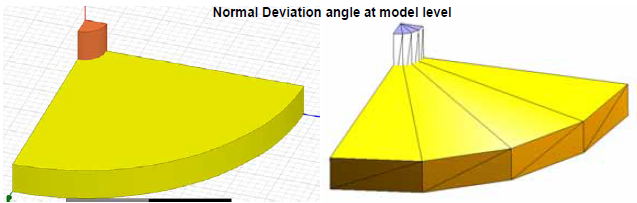 Model with two cyindrical objects.