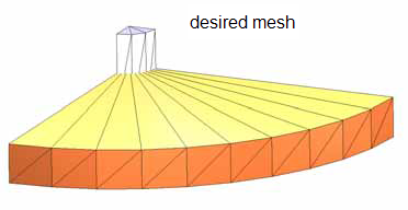 Model with mesh overlay.