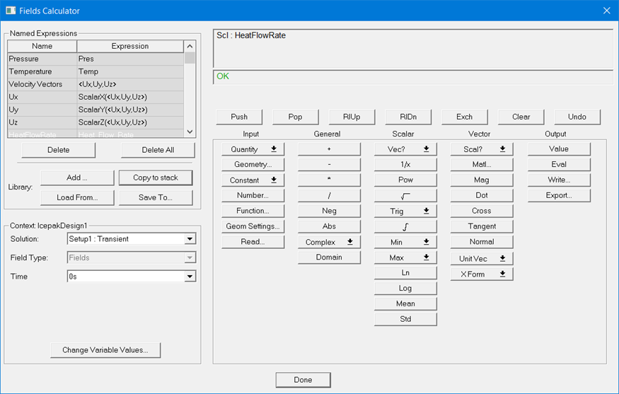 Fields Calculator window.