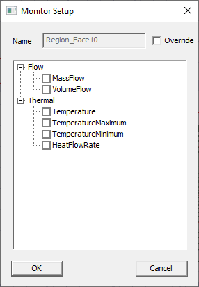 Icepak face monitor dialog box.