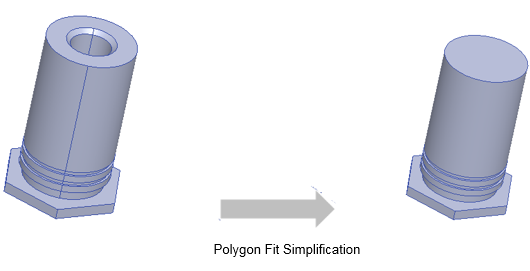 Polygon fit simplification.