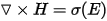 Maxwell equation in terms of magnetic field, electrical conductivity, and electric displacement