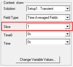 Context Skew groupbox. Slice field set to 1.