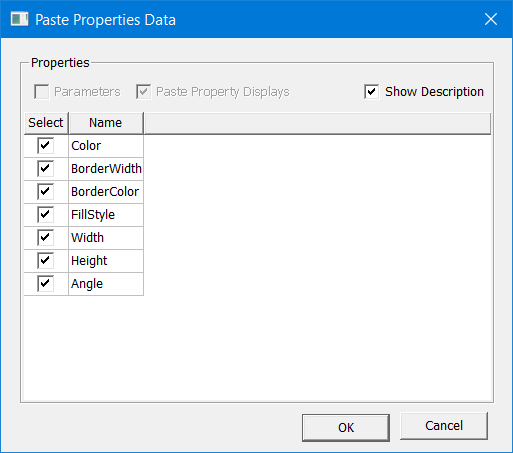 To Copy and Paste Common Properties for Primitive Drawing Elements