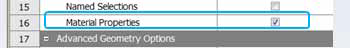 Material Properties checked.