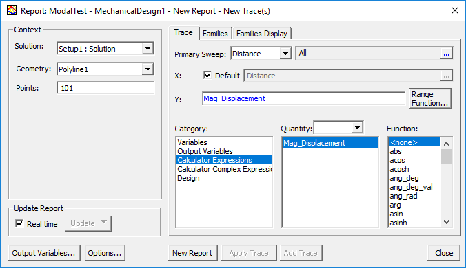 Mode Report Creating a Fields Report