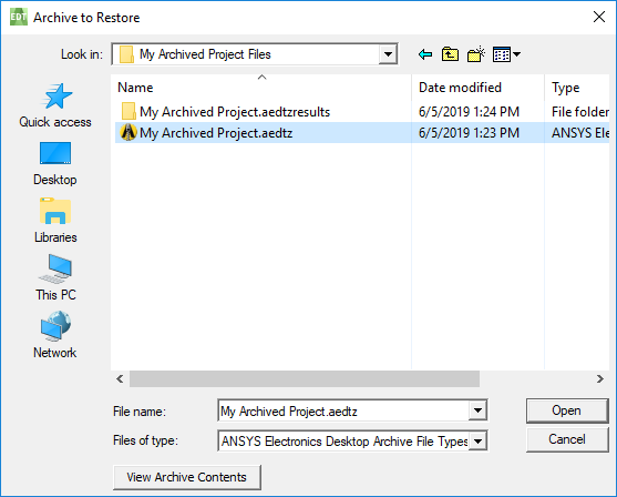 Archive to Restore Archive to Restore