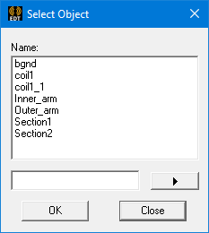 Select Object dialog.