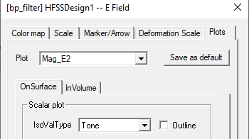 Attribute settings dialog. Color map tab.