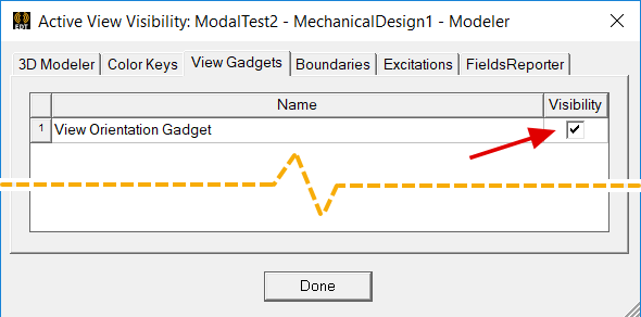 Active View Visibility dialog.