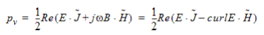 Formula for volume loss density.