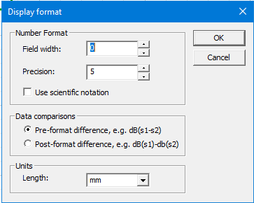 Set Display Format