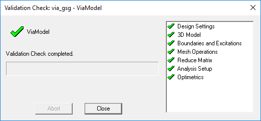 Validation Check Window