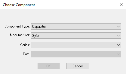 Choose Component Window