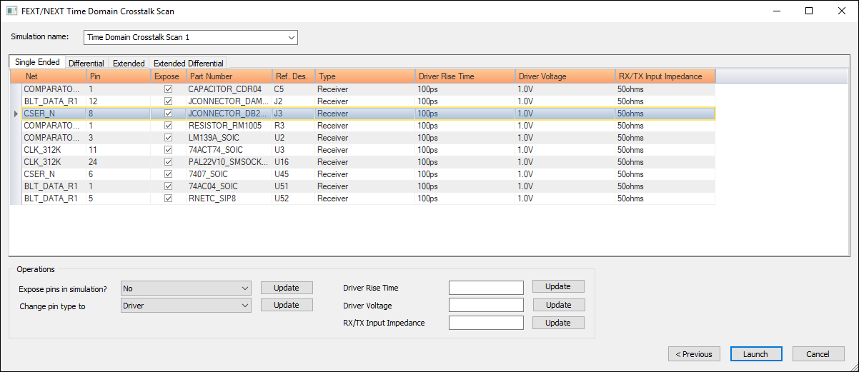 FEXT/NEXT Time Domain Scan