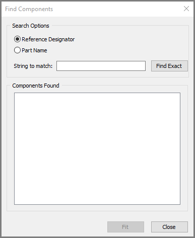 Find Components Window