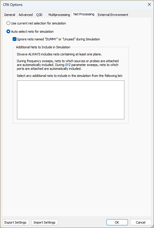 CPA Options - Net Processing