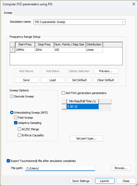Compute SYZ-parameters Using PSI