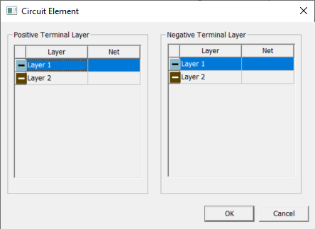 Circuit Element Window
