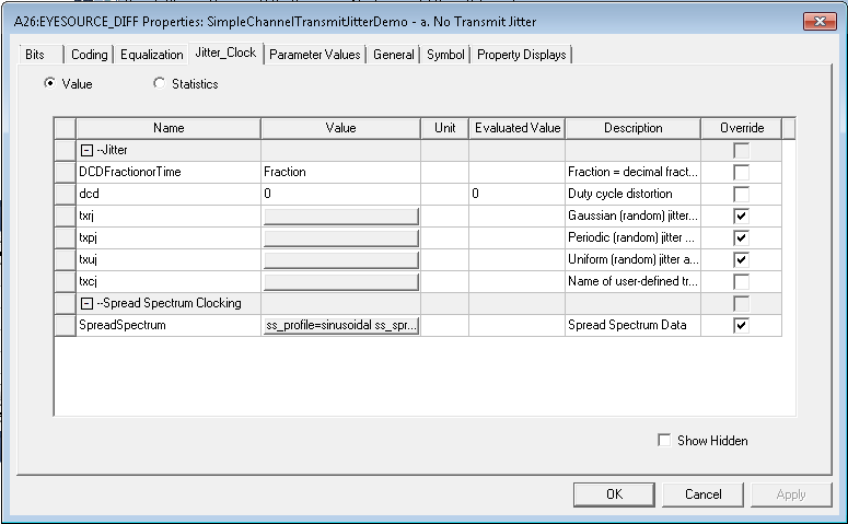 Channel Example with No Transmit Jitter