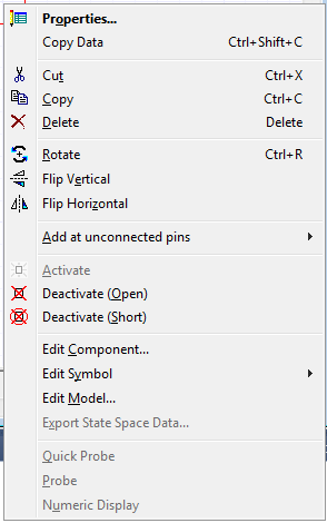 Componenta Operator Operations on Components