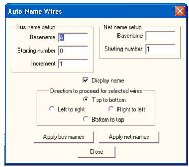 Auto-Name Wires Window